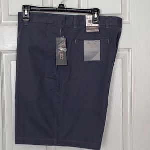 ♦️ MACY’S Architect flat front shorts Sz 40 Waist NWT  gray cotton golf shorts